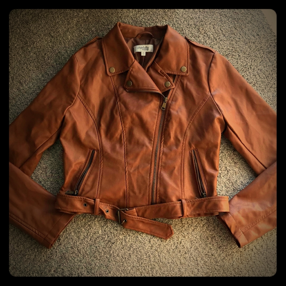 Charlotte Russe Faux Leather Jacket - Picture 1 of 5